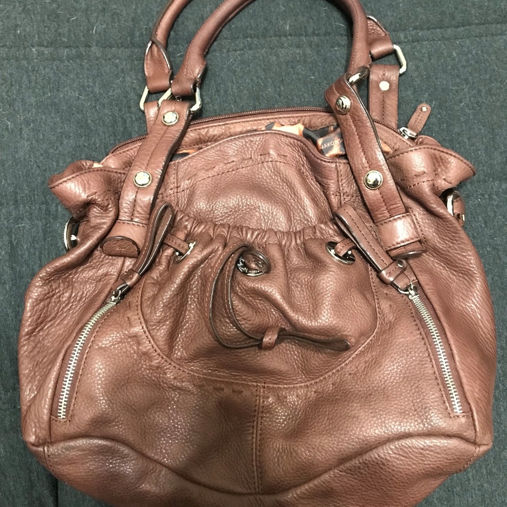 Tan Leather B. Makowsky Purse